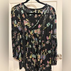 Free People Floral Tunic